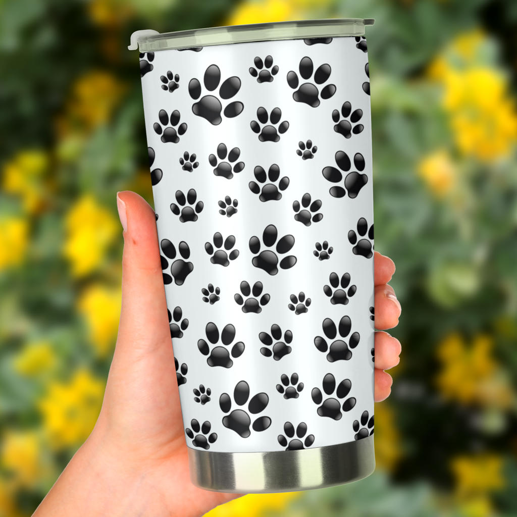 Paw Themed Print Tumbler