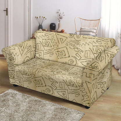 Ancient Greek Print Design LKS3013 Loveseat Couch Slipcover