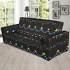 Christmas Light Pattern Print Design 01 Sofa Slipcover