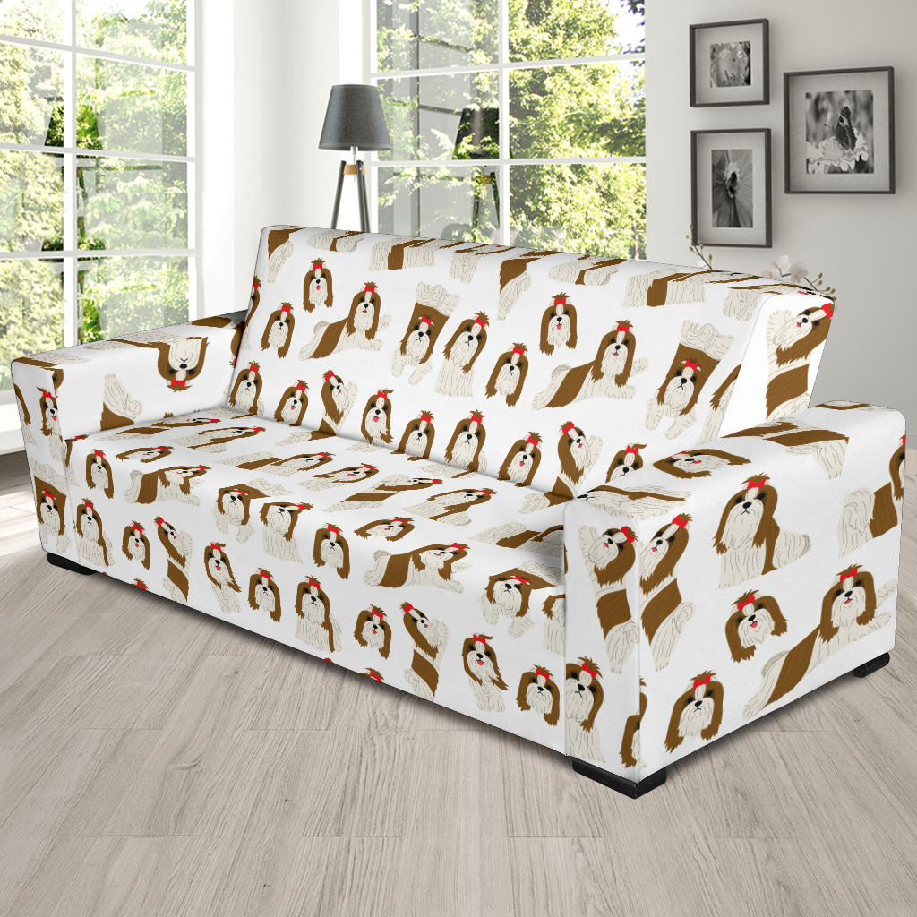 Shih Tzu Print Design LKS302 Sofa Slipcover