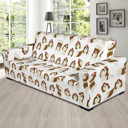 Shih Tzu Print Design LKS302 Sofa Slipcover