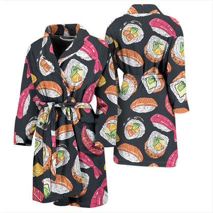 Sushi Print Design LKS306 Men Bathrobe