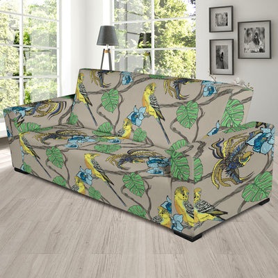 Parakeet Pattern Print Design A02 Sofa Slipcover