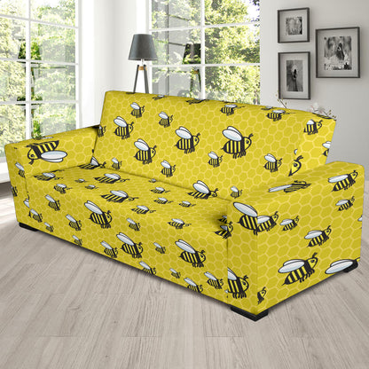 Bee Cute Print Design LKS308 Sofa Slipcover