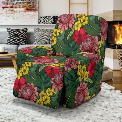 Summer Floral Print Design LKS305 Recliner Slipcover