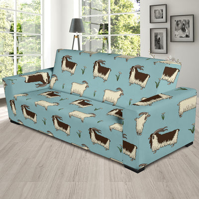 Goat Pattern Print Design 02 Sofa Slipcover