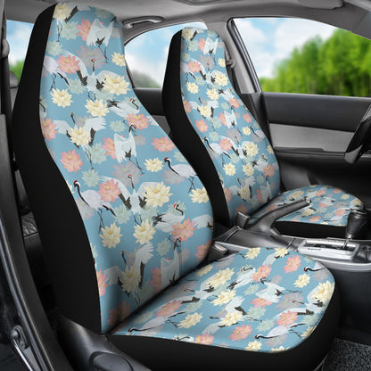 Water Lily Print Design LKS304 Car Seat Covers