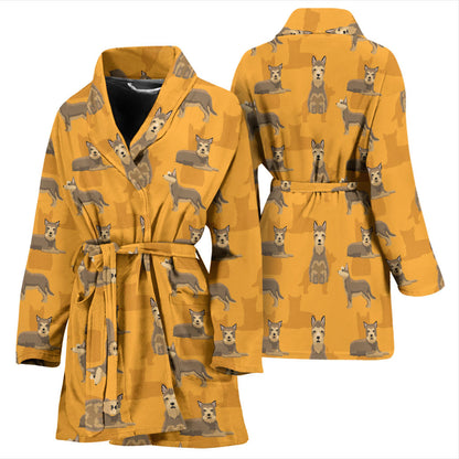 Berger Picard Pattern Print Design 01 Women Bathrobe