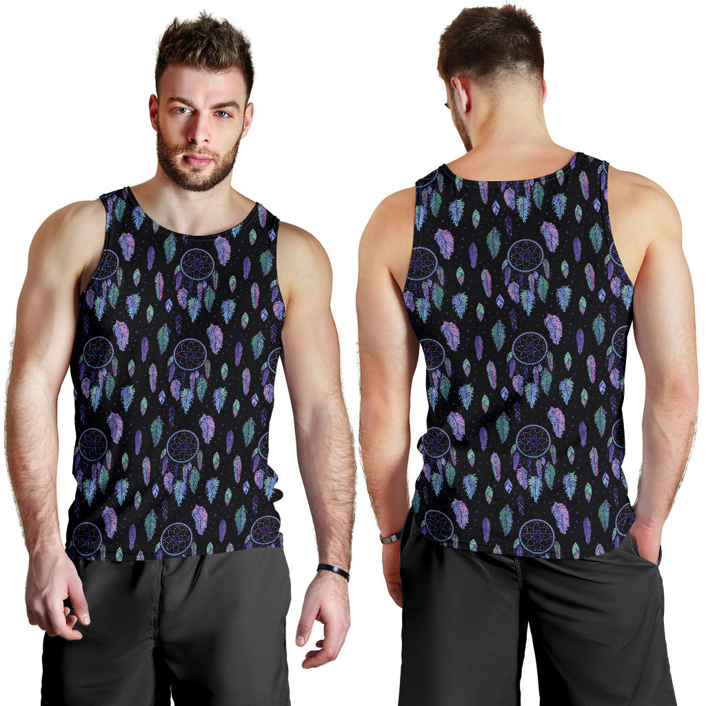 Dream Catcher Tribal Design Men Tank Top