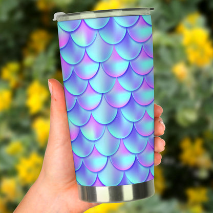 Mermaid Tail Design Print Pattern Tumbler