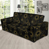 Moon Boho Style Pattern Print Design 01 Sofa Slipcover