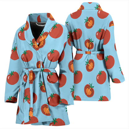 Tomato Print Design LKS304 Women Bathrobe