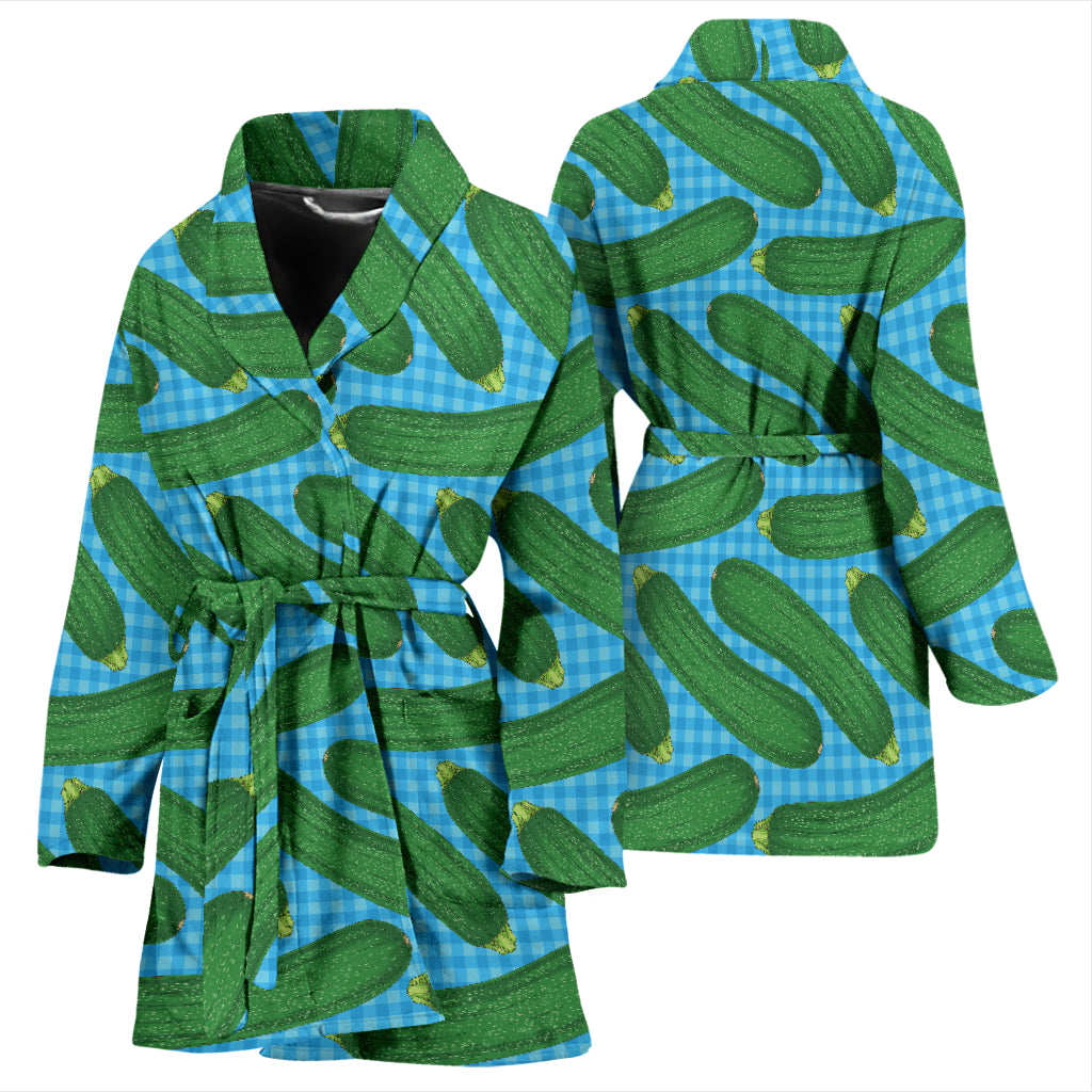 Zucchini Print Design LKS301 Women Bathrobe