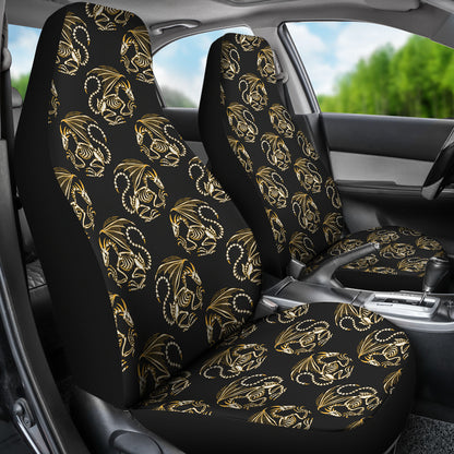 Skeleton Dragon Print Design LKS306 Car Seat Covers