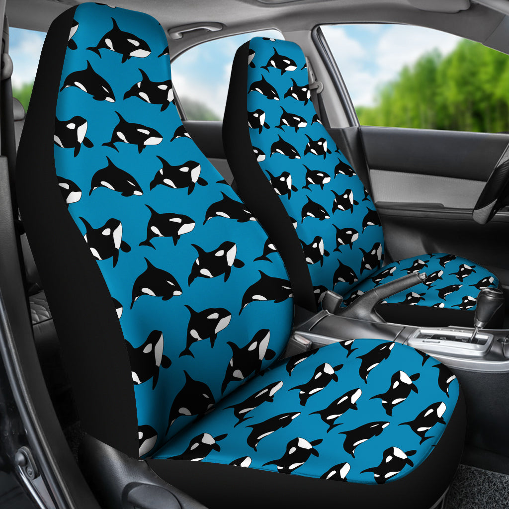 Whale Print Design LKS304 Car Seat Covers