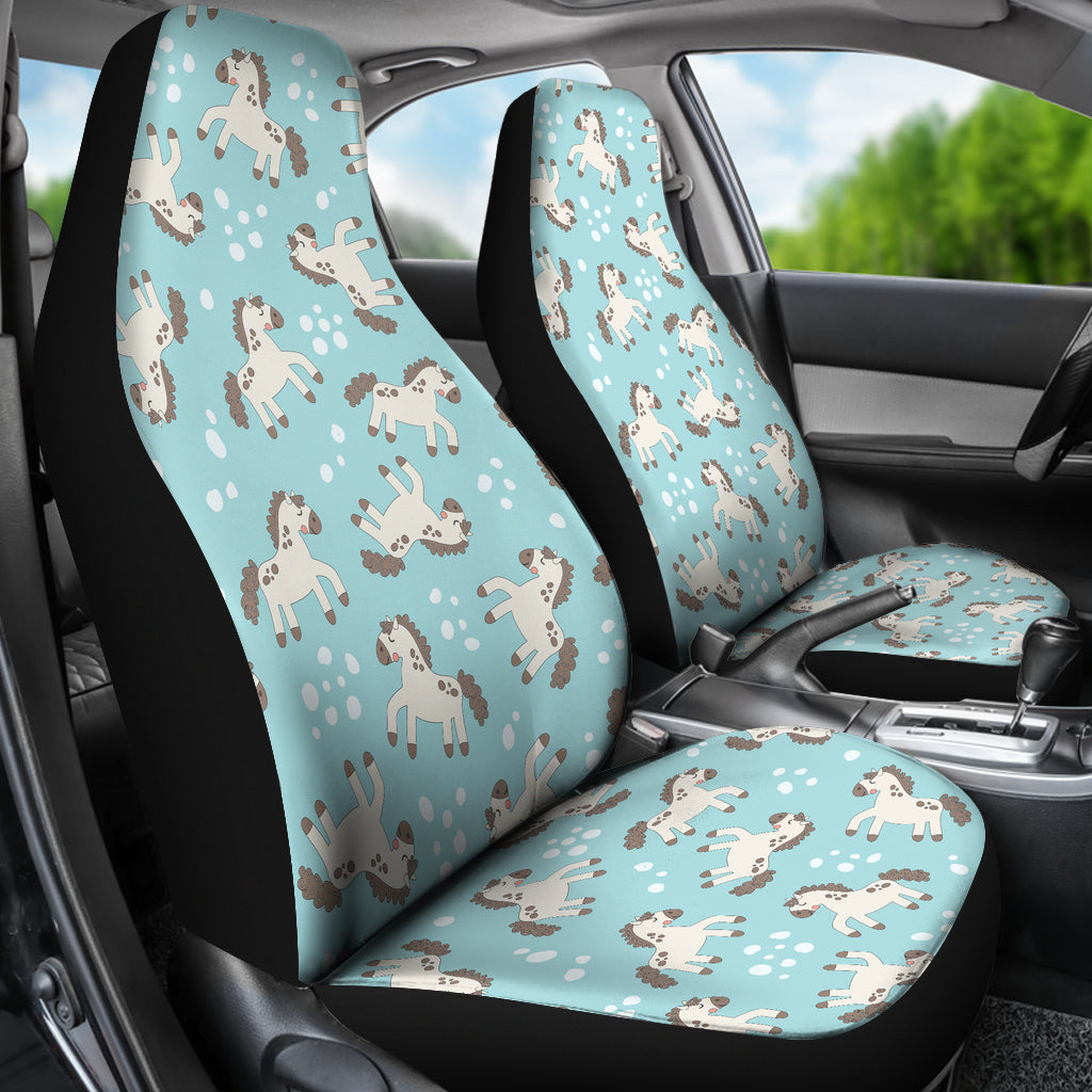 Horse Cute Print Design LKS306 Car Seat Covers