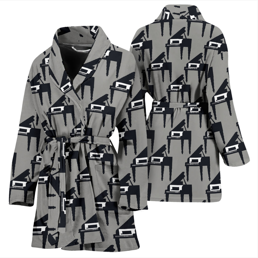 Piano Print Design LKS404 Women Bathrobe