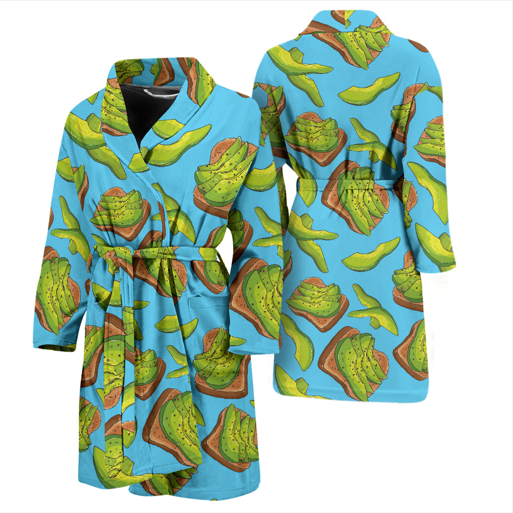 Sandwich Avocado Print Design LKS306 Men Bathrobe