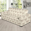 Cat Pattern Print Design 02 Sofa Slipcover