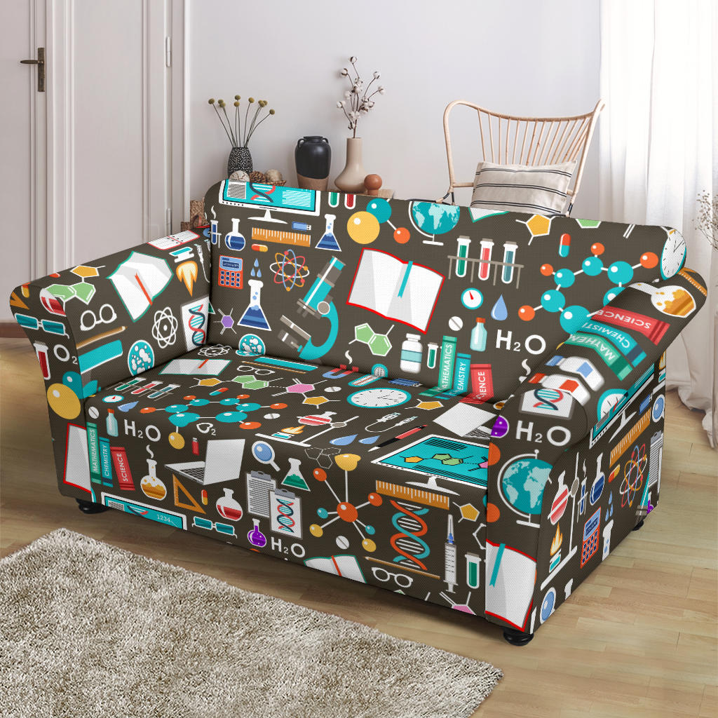 Science Print Design LKS303 Loveseat Couch Slipcover
