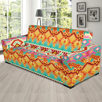 Aztec Pattern Print Design 03 Sofa Slipcover