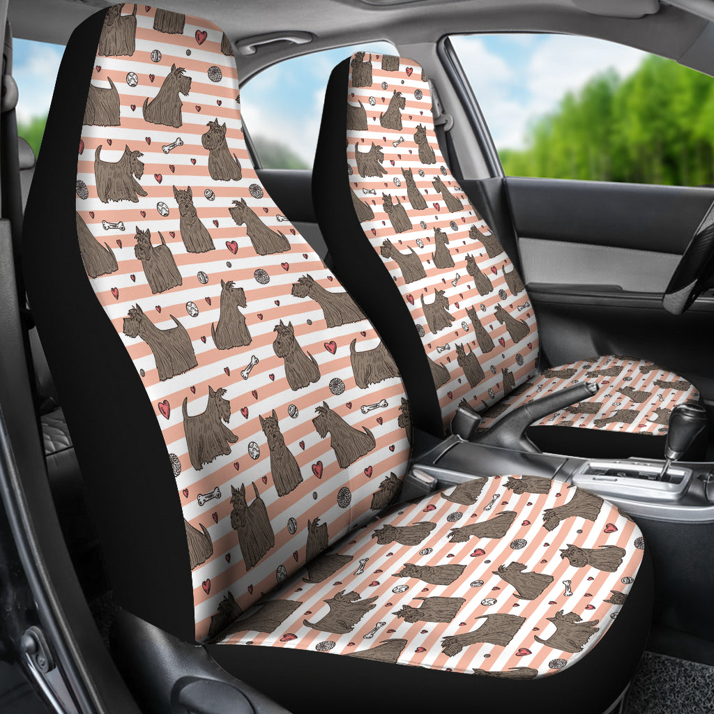 Scottish Terriers Print Design LKS3016 Car Seat Covers
