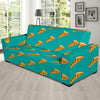 Pizza Pattern Print Design A03 Sofa Slipcover