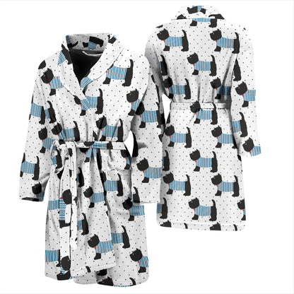 Scottish Terriers Print Design LKS3012 Men Bathrobe