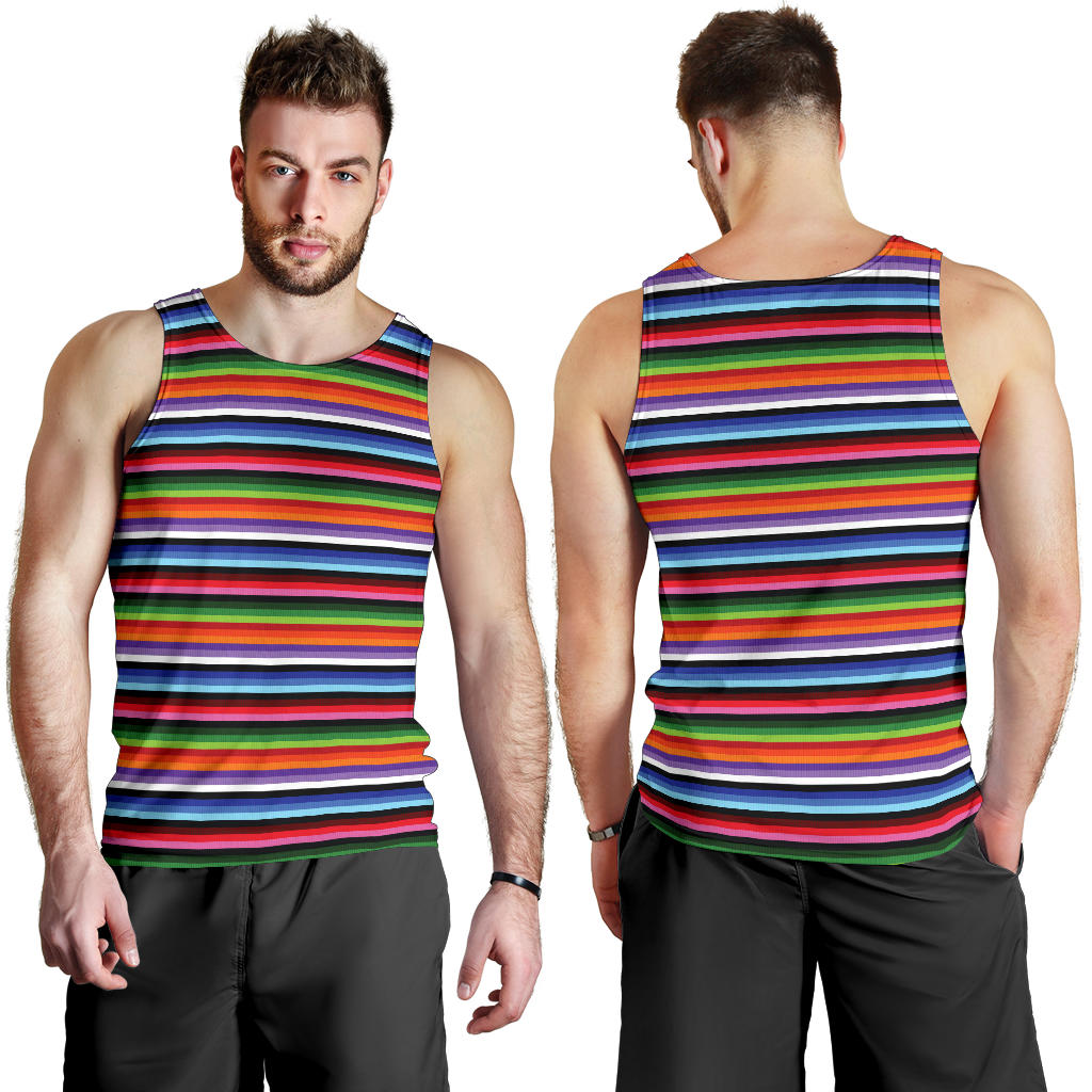 Serape Design Men Tank Top