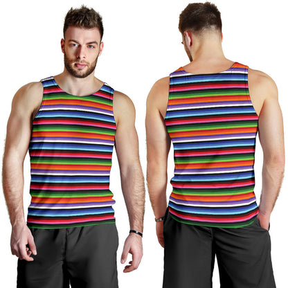 Serape Design Men Tank Top