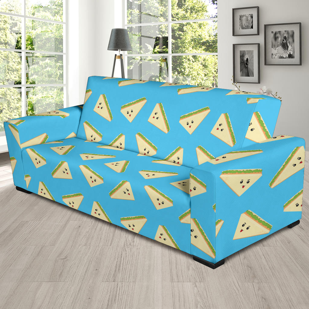Sandwich Emoji Print Design LKS305 Sofa Slipcover