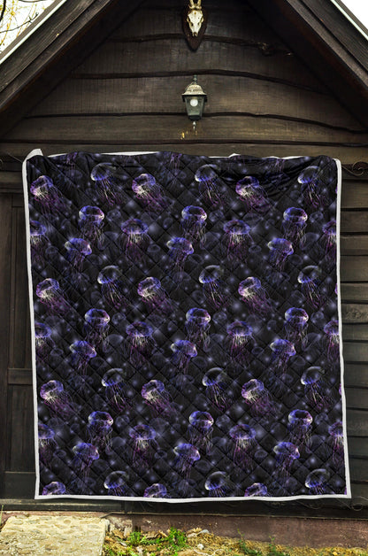 Jellyfish Themed Quilt Bedspread