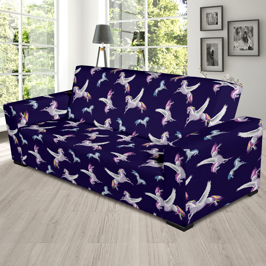 Pegasus Pattern Print Design 02 Sofa Slipcover
