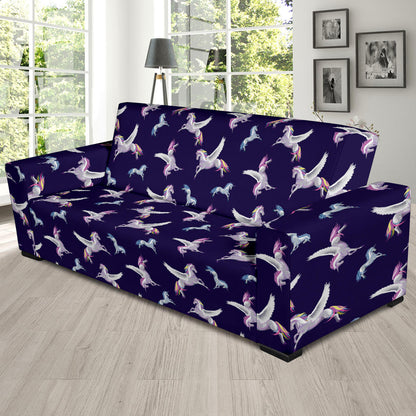 Pegasus Pattern Print Design 02 Sofa Slipcover