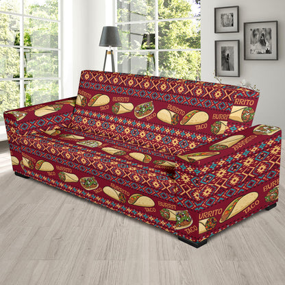 Burrito Taco Print Design LKS302 Sofa Slipcover