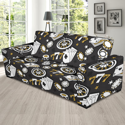 Casino Pattern Print Design 05 Sofa Slipcover