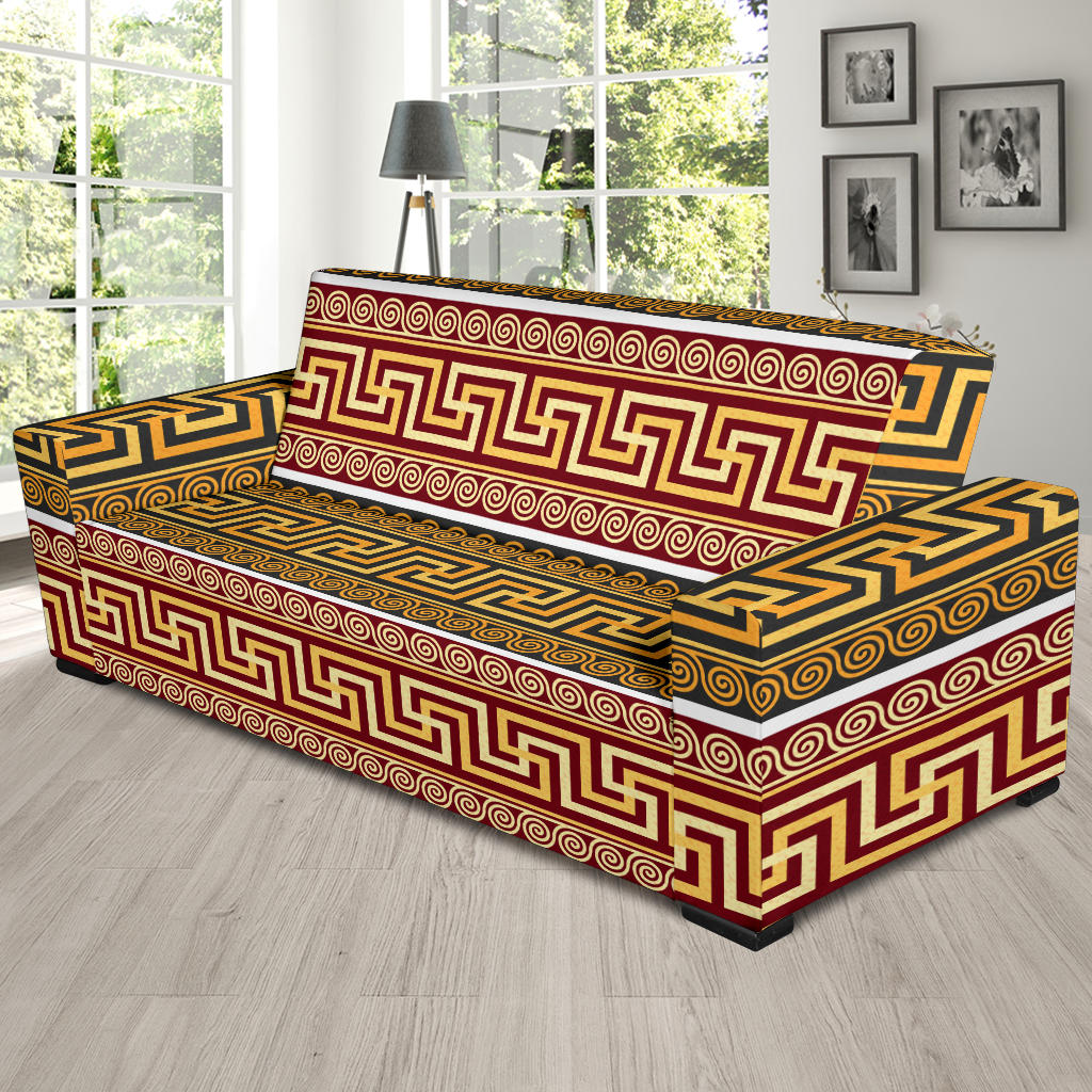 Ancient Greek Pattern Print Design LKS302 Sofa Slipcover