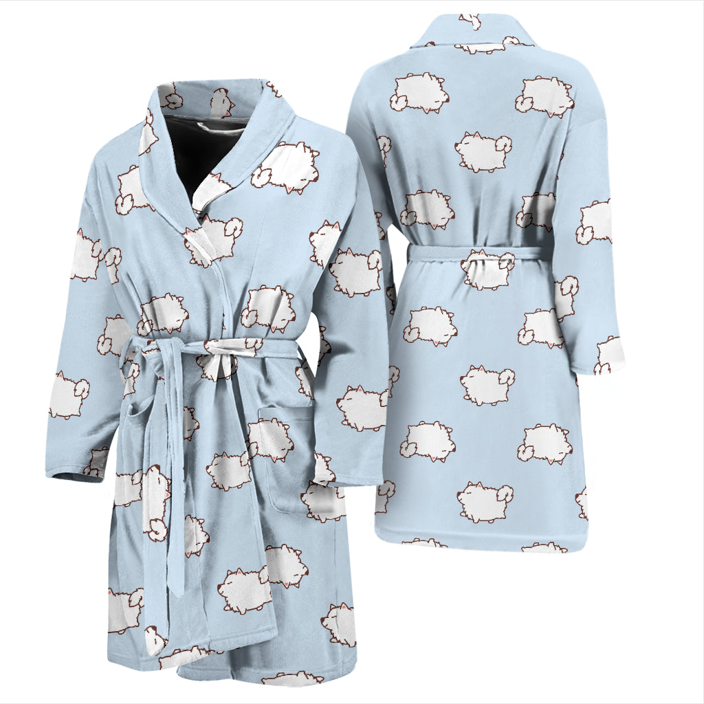Samoyeds Print Design LKS301 Men Bathrobe