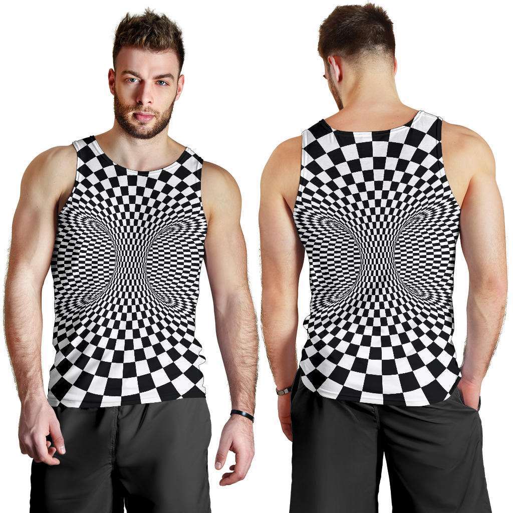 Optical illusion Projection Torus Men Tank Top