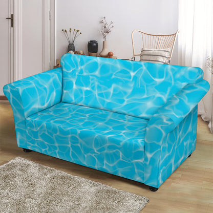 Swimming Pool Texture Print Design LKS301 Loveseat Couch Slipcover