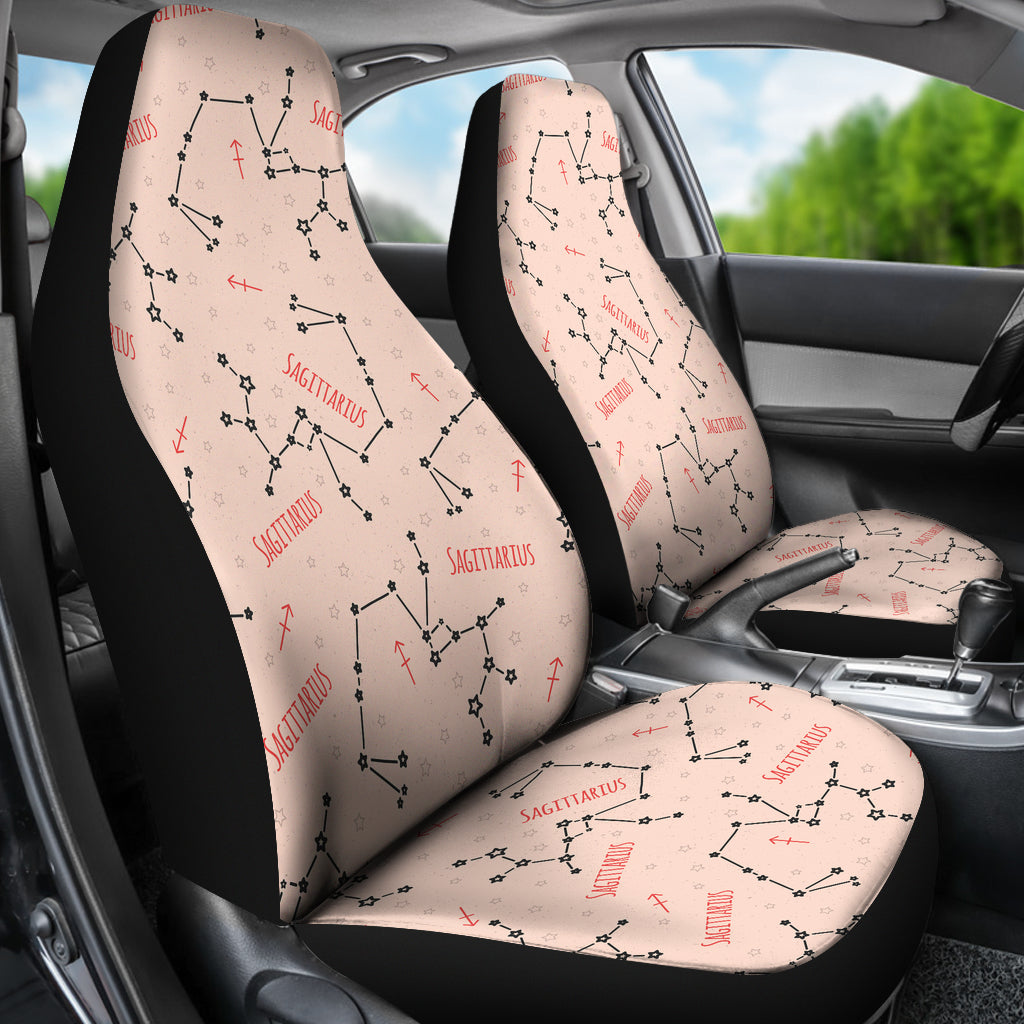 Sagittarius Star Print Design LKS302 Car Seat Covers