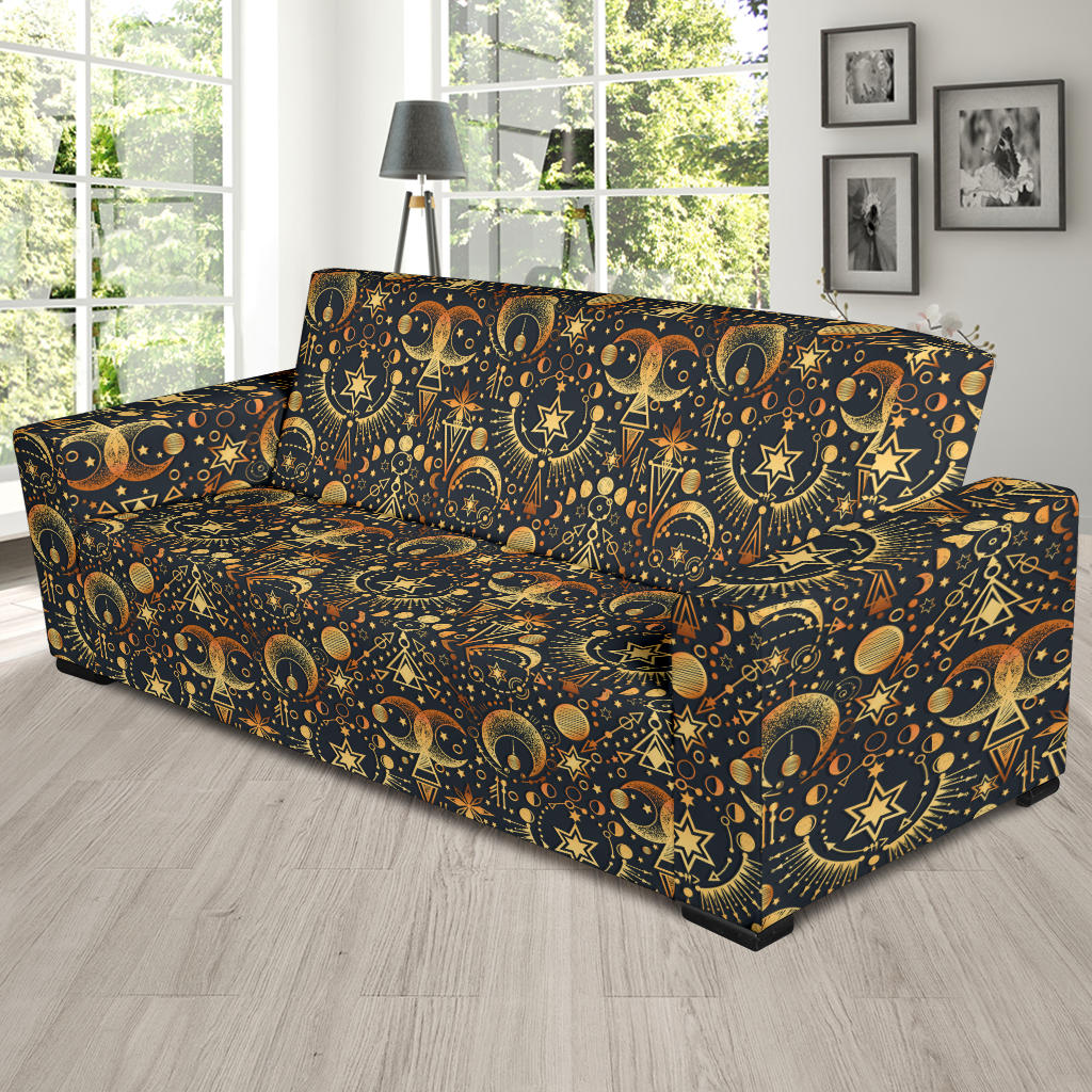 Sun Moon Print Design LKS308 Sofa Slipcover