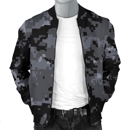 ACU Digital Black Camouflage Men Bomber Jacket