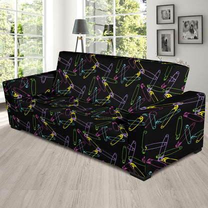 Safety Pin Print Design LKS304 Sofa Slipcover