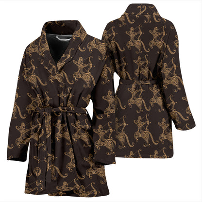 Sagittarius Print Design LKS301 Women Bathrobe