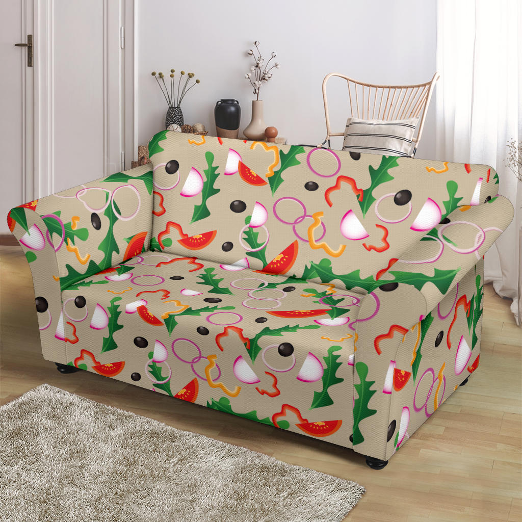 Salad Print Design LKS303 Loveseat Couch Slipcover