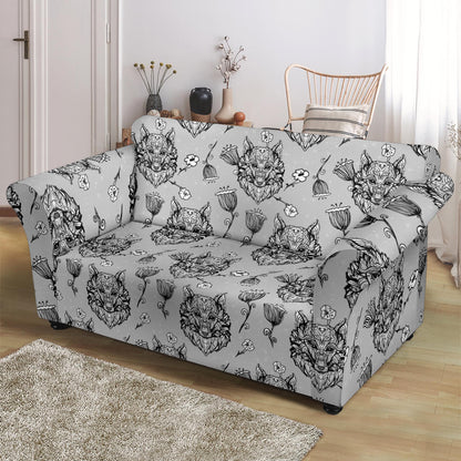 Tribal Pattern Print Design LKS306 Loveseat Couch Slipcover