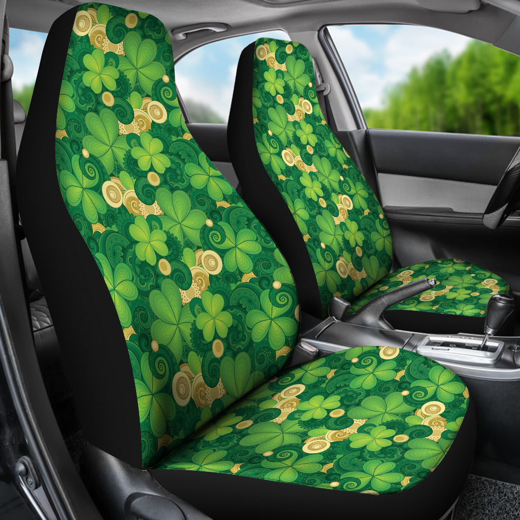 Shamrock Print Design LKS301 Car Seat Covers