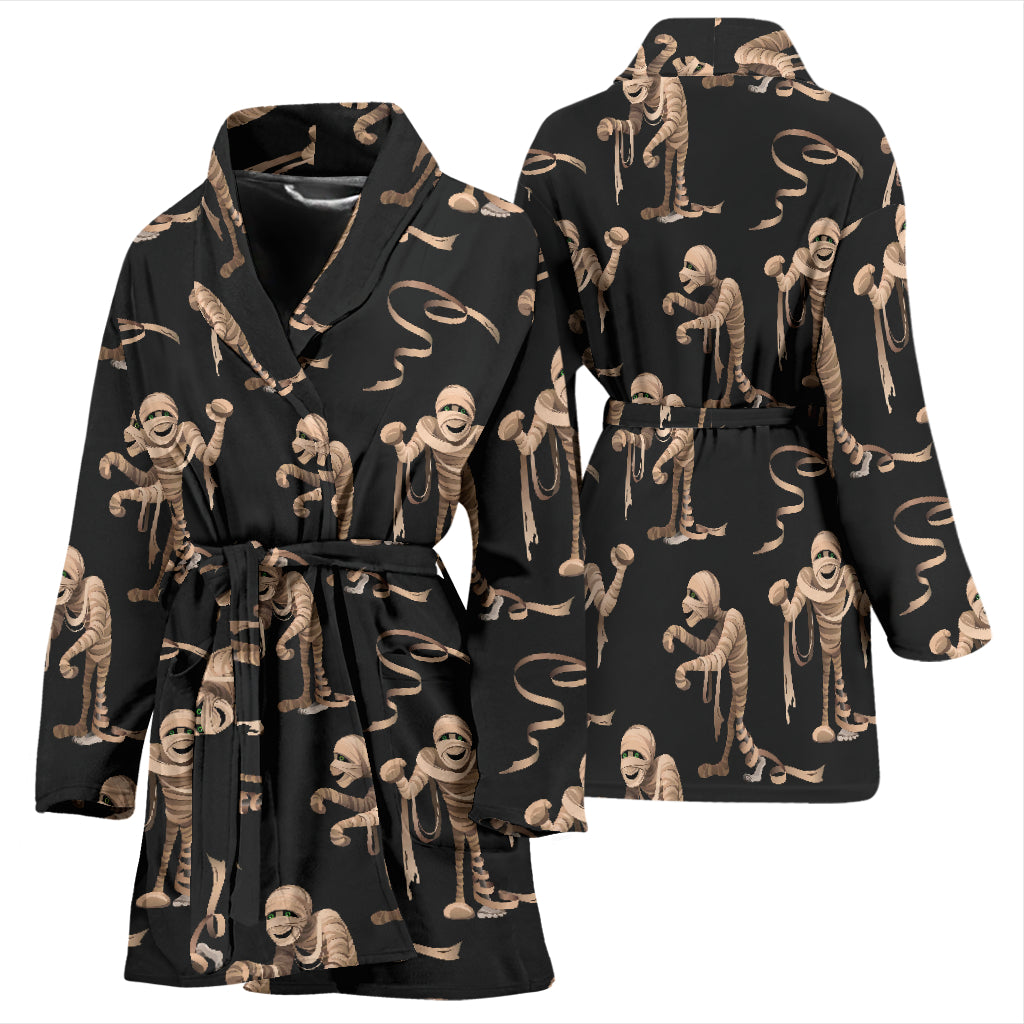 Mummy Print Design LKS302 Women Bathrobe