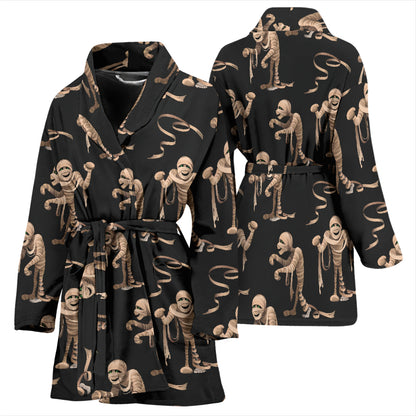 Mummy Print Design LKS302 Women Bathrobe